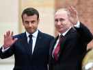Poutine et Macron rencontre.