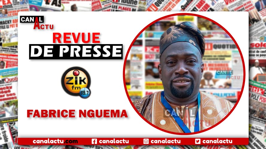 Revue de presse Zik Fm avec Fabrice Nguema.