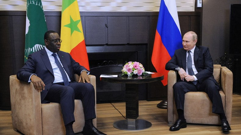 Vladimir Poutine et Macky Sall